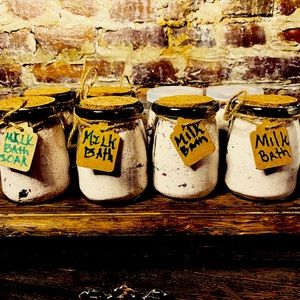 Milk bath with rosebud good for skin helps with Eczema and skin cells & more